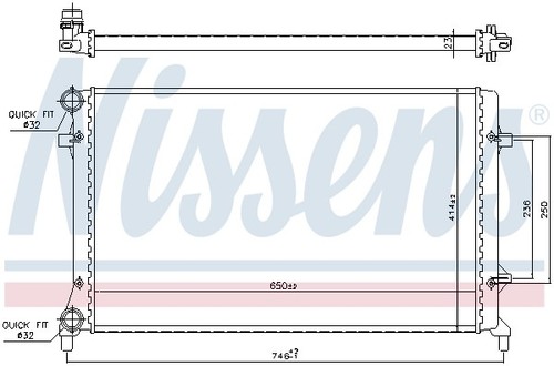Nissens 65277 kühler - 65277,