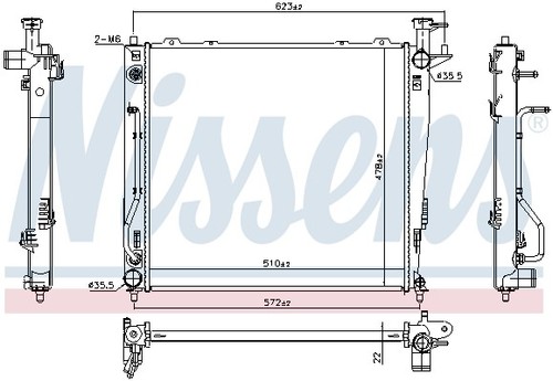 Nissens 67465 kühler - 67465,